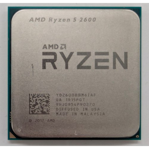 Процессор AMD Ryzen 5 2600 3.4(3.9)GHz 16MB sAM4 Tray (YD2600BBM6IAF) (Восстановлено продавцом, 845934) купить в Украине: Киев, Днепр, Харьков, Одесса  | Проверка совместимости, низкая цена, отзывы, характеристики от TELEMART фото