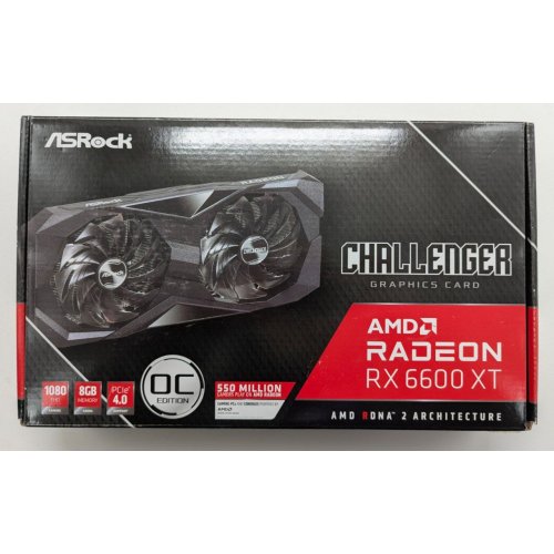 Відеокарта AsRock Radeon RX 6600 XT Challenger D OC 8192MB (RX6600XT CLD 8GO) (Відновлено продавцем, 846120) купити в Україні: Київ, Львів, Хмельницький, Тернопіль, Івано-Франківськ | Перевірка сумісності, низька ціна, відгуки, характеристики від TELEMART фото