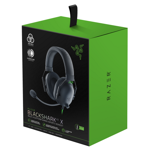 Уценка наушники Razer BlackShark V2 X (RZ04-03240100-R3M1) Black (Вскрытая упаковка, 846139) купить в Украине: Киев, Днепр, Харьков, Одесса  | Низкая цена, отзывы, характеристики от TELEMART фото