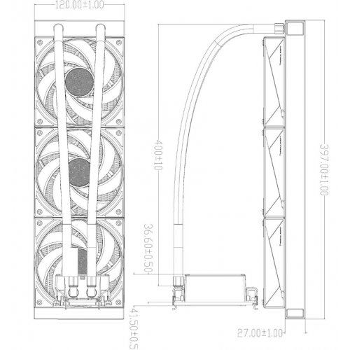 Готова СВО Thermalright W360-XEON-LGA4189 Black купити в Україні: Київ, Львів, Хмельницький, Тернопіль, Івано-Франківськ | Перевірка сумісності, низька ціна, відгуки, характеристики від TELEMART фото