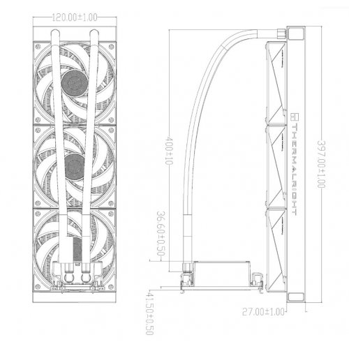 Готова СВО Thermalright W360-XEON-LGA4677 Black купити в Україні: Київ, Львів, Хмельницький, Тернопіль, Івано-Франківськ | Перевірка сумісності, низька ціна, відгуки, характеристики від TELEMART фото