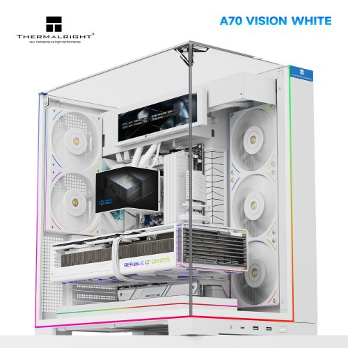 Корпус Thermalright TR-A70 Vision без БЖ White купити в Україні: Київ, Львів, Хмельницький, Тернопіль, Івано-Франківськ | Перевірка сумісності, низька ціна, відгуки, характеристики від TELEMART фото