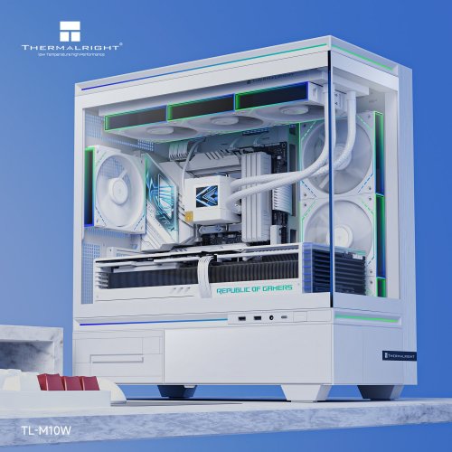 Корпус Thermalright TL-M10 FAN4-M без БЖ White купити в Україні: Київ, Львів, Хмельницький, Тернопіль, Івано-Франківськ | Перевірка сумісності, низька ціна, відгуки, характеристики від TELEMART фото