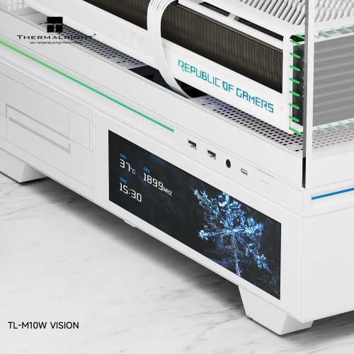 Корпус Thermalright TL-M10 Vision FAN4-M без БЖ White купити в Україні: Київ, Львів, Хмельницький, Тернопіль, Івано-Франківськ | Перевірка сумісності, низька ціна, відгуки, характеристики від TELEMART фото