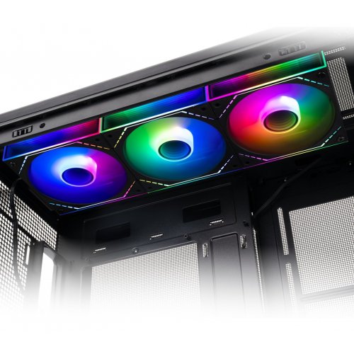 Набор кулеров для корпуса Thermalright TL-M12Q-S 3 in 1 Black купить в Украине: Киев, Днепр, Харьков, Одесса  | Проверка совместимости, низкая цена, отзывы, характеристики от TELEMART фото