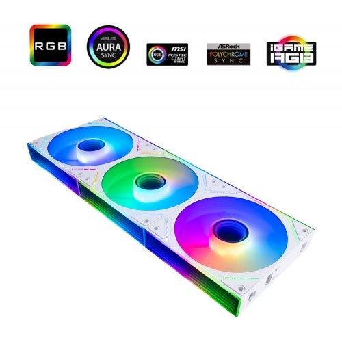 Набор кулеров для корпуса Thermalright TL-M12Q-S 3 in 1 White купить в Украине: Киев, Днепр, Харьков, Одесса  | Проверка совместимости, низкая цена, отзывы, характеристики от TELEMART фото