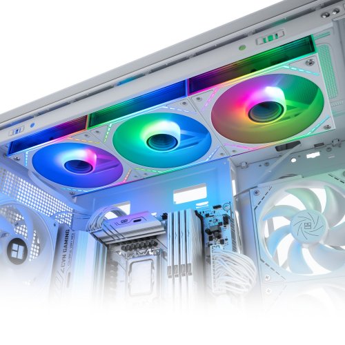 Набор кулеров для корпуса Thermalright TL-M12Q-S 3 in 1 White купить в Украине: Киев, Днепр, Харьков, Одесса  | Проверка совместимости, низкая цена, отзывы, характеристики от TELEMART фото