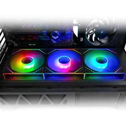 Набор кулеров для корпуса Thermalright TL-M12QR-S 3 in 1 Black купить в Украине: Киев, Днепр, Харьков, Одесса  | Проверка совместимости, низкая цена, отзывы, характеристики от TELEMART фото