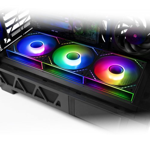 Набор кулеров для корпуса Thermalright TL-M12QR-S 3 in 1 Black купить в Украине: Киев, Днепр, Харьков, Одесса  | Проверка совместимости, низкая цена, отзывы, характеристики от TELEMART фото