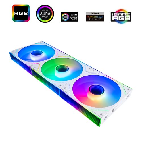 Набор кулеров для корпуса Thermalright TL-M12QR-S 3 in 1 White купить в Украине: Киев, Днепр, Харьков, Одесса  | Проверка совместимости, низкая цена, отзывы, характеристики от TELEMART фото