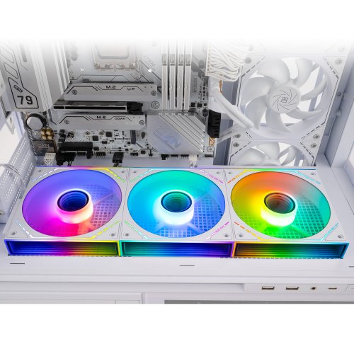 Набор кулеров для корпуса Thermalright TL-M12QR-S 3 in 1 White купить в Украине: Киев, Днепр, Харьков, Одесса  | Проверка совместимости, низкая цена, отзывы, характеристики от TELEMART фото