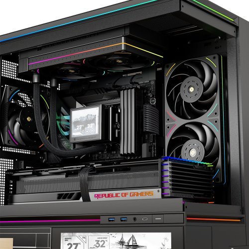 Кулер для корпуса Thermalright TL-UB24 Black купить в Украине: Киев, Днепр, Харьков, Одесса  | Проверка совместимости, низкая цена, отзывы, характеристики от TELEMART фото