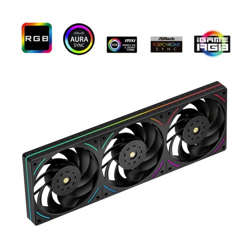 Кулер для корпуса Thermalright TL-UB36R Black купить в Украине: Киев, Днепр, Харьков, Одесса  | Проверка совместимости, низкая цена, отзывы, характеристики от TELEMART фото