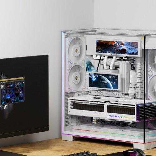 Екран Thermalright Trofeo Vision 9.16" LCD White купити в Україні: Київ, Львів, Хмельницький, Тернопіль, Івано-Франківськ | Низька ціна, відгуки, характеристики від TELEMART фото