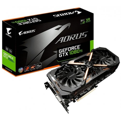 Відеокарта Gigabyte GeForce GTX 1080 TI AORUS 11264MB (GV-N108TAORUS-11GD) (Відновлено продавцем, 846294) купити в Україні: Київ, Львів, Хмельницький, Тернопіль, Івано-Франківськ | Перевірка сумісності, низька ціна, відгуки, характеристики від TELEMART фото