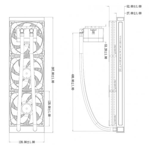 Готовая СВО Thermalright Frozen Horizon 360 Digital ARGB Black купить в Украине: Киев, Днепр, Харьков, Одесса  | Проверка совместимости, низкая цена, отзывы, характеристики от TELEMART фото