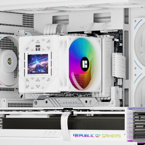 Кулер Thermalright Peerless Assassin 120 Vision ARGB White купити в Україні: Київ, Львів, Хмельницький, Тернопіль, Івано-Франківськ | Перевірка сумісності, низька ціна, відгуки, характеристики від TELEMART фото
