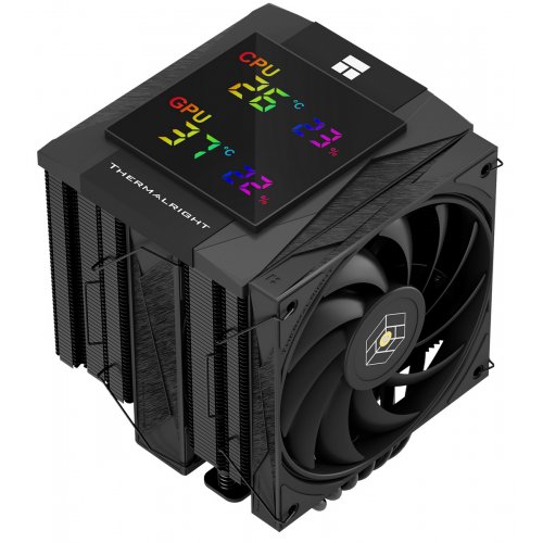 Кулер Thermalright Royal Knight 120 Digital Black купити в Україні: Київ, Львів, Хмельницький, Тернопіль, Івано-Франківськ | Перевірка сумісності, низька ціна, відгуки, характеристики від TELEMART фото