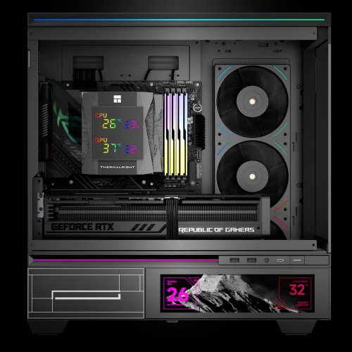 Кулер Thermalright Royal Knight 120 Digital Black купити в Україні: Київ, Львів, Хмельницький, Тернопіль, Івано-Франківськ | Перевірка сумісності, низька ціна, відгуки, характеристики від TELEMART фото