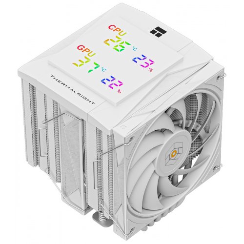 Кулер Thermalright Royal Knight 120 Digital White купити в Україні: Київ, Львів, Хмельницький, Тернопіль, Івано-Франківськ | Перевірка сумісності, низька ціна, відгуки, характеристики від TELEMART фото