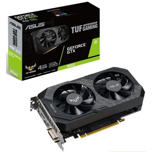 Відеокарта Asus TUF GeForce GTX 1650 Gaming 4096MB (TUF-GTX1650-4G-GAMING) (Відновлено продавцем, 846333) купити в Україні: Київ, Львів, Хмельницький, Тернопіль, Івано-Франківськ | Перевірка сумісності, низька ціна, відгуки, характеристики від TELEMART фото
