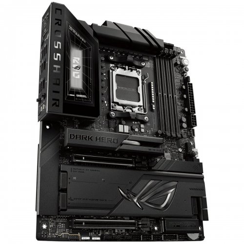 Материнская плата Asus ROG CROSSHAIR X870E DARK HERO (sAM5, AMD X870E) купить в Украине: Киев, Днепр, Харьков, Одесса  | Проверка совместимости, низкая цена, отзывы, характеристики от TELEMART фото