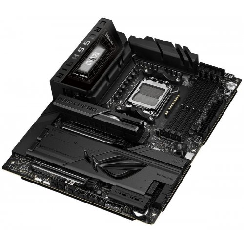 Материнская плата Asus ROG CROSSHAIR X870E DARK HERO (sAM5, AMD X870E) купить в Украине: Киев, Днепр, Харьков, Одесса  | Проверка совместимости, низкая цена, отзывы, характеристики от TELEMART фото