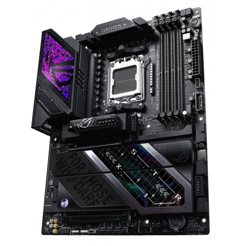 Материнська плата Asus ROG STRIX X870E-E GAMING WIFI7 NEO (sAM5, AMD X870E) купити в Україні: Київ, Львів, Хмельницький, Тернопіль, Івано-Франківськ | Перевірка сумісності, низька ціна, відгуки, характеристики від TELEMART фото