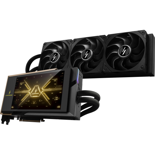 Видеокарта MSI GeForce RTX 5090 LIGHTNING Z 32768MB (RTX 5090 32G LIGHTNING Z) купить в Украине: Киев, Днепр, Харьков, Одесса  | Проверка совместимости, низкая цена, отзывы, характеристики от TELEMART фото