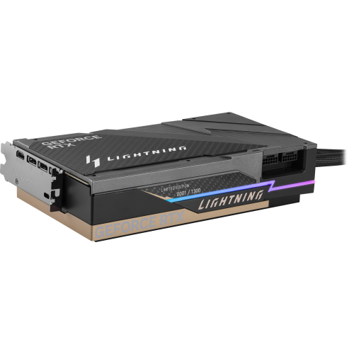 Видеокарта MSI GeForce RTX 5090 LIGHTNING Z 32768MB (RTX 5090 32G LIGHTNING Z) купить в Украине: Киев, Днепр, Харьков, Одесса  | Проверка совместимости, низкая цена, отзывы, характеристики от TELEMART фото