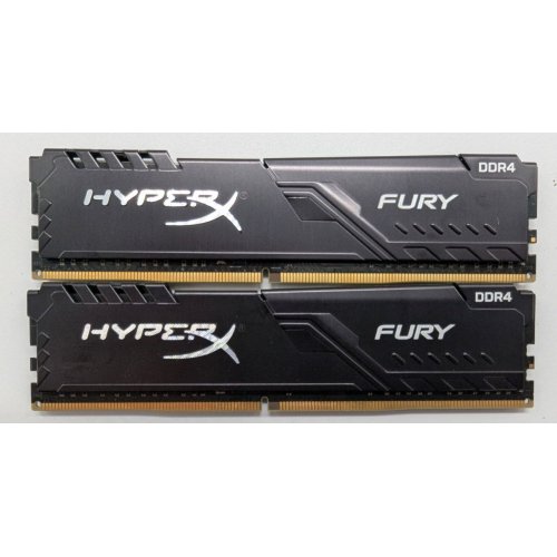 Озп HyperX DDR4 16GB (2x8GB) 3200Mhz Fury Black (HX432C16FB3K2/16) (Відновлено продавцем, 846499) купити в Україні: Київ, Львів, Хмельницький, Тернопіль, Івано-Франківськ | Перевірка сумісності, низька ціна, відгуки, характеристики від TELEMART фото