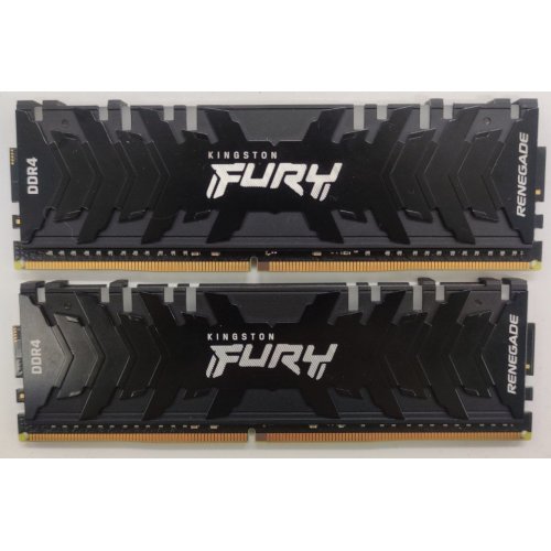 Озу Kingston DDR4 64GB (2x32GB) 3200Mhz FURY Renegade RGB Black (KF432C16RBAK2/64) (Восстановлено продавцом, 846504) купить в Украине: Киев, Днепр, Харьков, Одесса  | Проверка совместимости, низкая цена, отзывы, характеристики от TELEMART фото