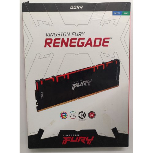 Озу Kingston DDR4 64GB (2x32GB) 3200Mhz FURY Renegade RGB Black (KF432C16RBAK2/64) (Восстановлено продавцом, 846504) купить в Украине: Киев, Днепр, Харьков, Одесса  | Проверка совместимости, низкая цена, отзывы, характеристики от TELEMART фото