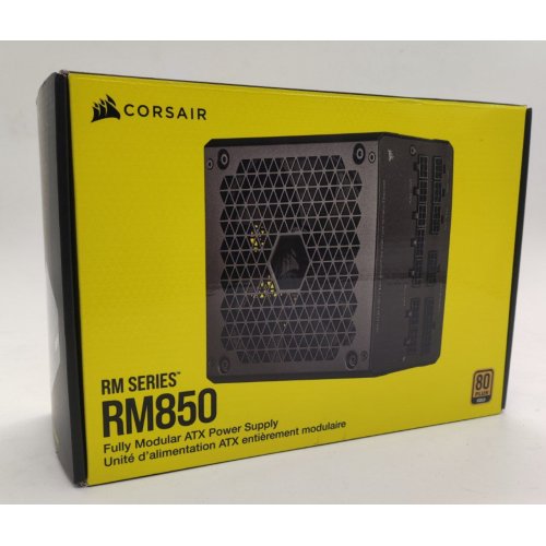 Блок питания Corsair RM850 850W (CP-9020235-EU) (Восстановлено продавцом, 846515) купить в Украине: Киев, Днепр, Харьков, Одесса  | Проверка совместимости, низкая цена, отзывы, характеристики от TELEMART фото
