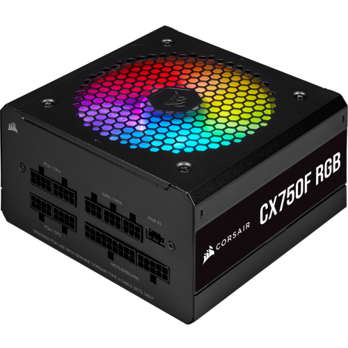 Блок питания Corsair CX750F RGB 750W (CP-9020218-EU) (Восстановлено продавцом, 846519) купить в Украине: Киев, Днепр, Харьков, Одесса  | Проверка совместимости, низкая цена, отзывы, характеристики от TELEMART фото