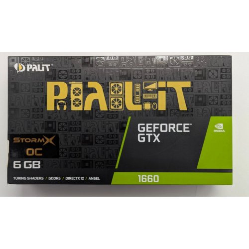 Видеокарта Palit GeForce GTX 1660 StormX OC 6144MB (NE51660S18J9-165F) (Восстановлено продавцом, 846540) купить в Украине: Киев, Днепр, Харьков, Одесса  | Проверка совместимости, низкая цена, отзывы, характеристики от TELEMART фото