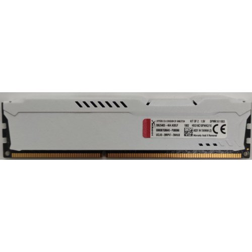 Озп HyperX DDR3 8GB 1600MHz FURY White (HX316C10FW/8) (Відновлено продавцем, 846591) купити в Україні: Київ, Львів, Хмельницький, Тернопіль, Івано-Франківськ | Перевірка сумісності, низька ціна, відгуки, характеристики від TELEMART фото