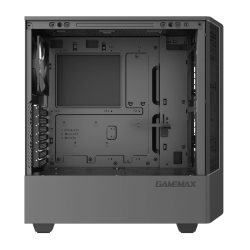 Корпус GAMEMAX T802-E Panda ECO Tempered Glass без БП Black/Silver (Восстановлено продавцом, 846633) купить в Украине: Киев, Днепр, Харьков, Одесса  | Проверка совместимости, низкая цена, отзывы, характеристики от TELEMART фото