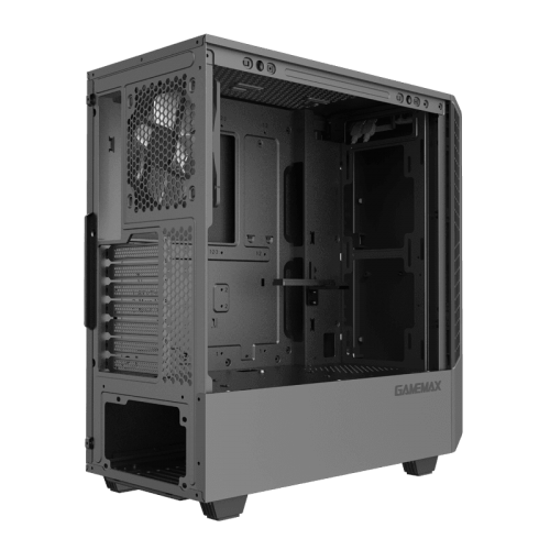 Корпус GAMEMAX T802-E Panda ECO Tempered Glass без БП Black/Silver (Восстановлено продавцом, 846633) купить в Украине: Киев, Днепр, Харьков, Одесса  | Проверка совместимости, низкая цена, отзывы, характеристики от TELEMART фото