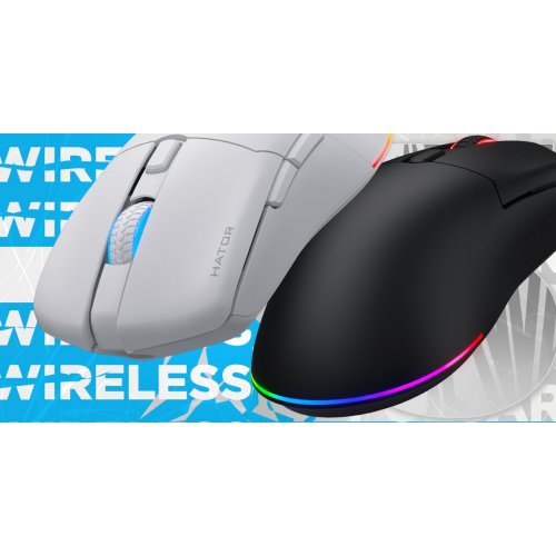 Уцінка миша HATOR Pulsar 3 Wireless (HTM631) White (Розкрита упаковка, 846787) купити в Україні: Київ, Львів, Хмельницький, Тернопіль, Івано-Франківськ | Низька ціна, відгуки, характеристики від TELEMART фото