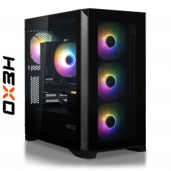 Компьютер HEXO Gaming TwinFront Pro+ (HGP-TF560XN5060-D432S1TBK) Black / AMD Ryzen 5 5600X (3.7-4.6), 6 ядер / RTX 5060 / 32 ГБ (DDR4) / 1024 ГБ (SSD)