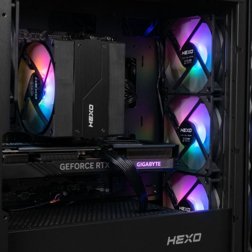 Компьютер HEXO Gaming TwinFront Pro+ (HGP-TF560XN5060-D432S1TBK) Black купить в Украине: Киев, Днепр, Харьков, Одесса  | Низкая цена, отзывы, характеристики от TELEMART фото