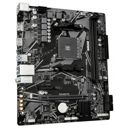 Материнська плата Gigabyte B550M H ARGB (sAM4, AMD B550) купити в Україні: Київ, Львів, Хмельницький, Тернопіль, Івано-Франківськ | Перевірка сумісності, низька ціна, відгуки, характеристики від TELEMART фото