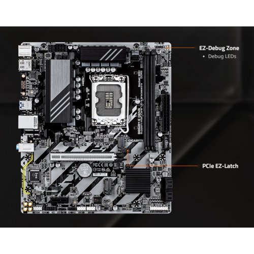 Материнская плата Gigabyte B860M E GEN5 (s1851, Intel B860) купить в Украине: Киев, Днепр, Харьков, Одесса  | Проверка совместимости, низкая цена, отзывы, характеристики от TELEMART фото