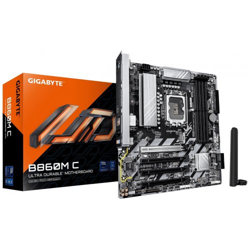 Материнская плата Gigabyte B860M C (s1851, Intel B860) купить в Украине: Киев, Днепр, Харьков, Одесса  | Проверка совместимости, низкая цена, отзывы, характеристики от TELEMART фото