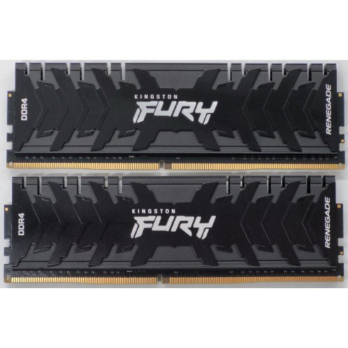 Озу Kingston DDR4 16GB (2x8GB) 3200Mhz FURY Renegade Black (KF432C16RBK2/16) (Восстановлено продавцом, 846844) купить в Украине: Киев, Днепр, Харьков, Одесса  | Проверка совместимости, низкая цена, отзывы, характеристики от TELEMART фото