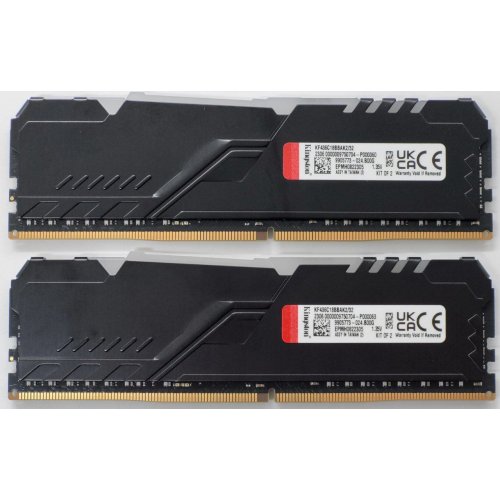 Озу Kingston DDR4 32GB (2x16GB) 3600Mhz FURY Beast RGB Black (KF436C18BBAK2/32) (Восстановлено продавцом, 846847) купить в Украине: Киев, Днепр, Харьков, Одесса  | Проверка совместимости, низкая цена, отзывы, характеристики от TELEMART фото