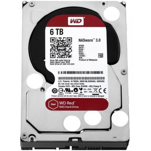 Жорсткий диск Western Digital Red 6TB 256MB 5400RPM 3.5" (WD60EFAX) (Відновлено продавцем, 846861) купити в Україні: Київ, Львів, Хмельницький, Тернопіль, Івано-Франківськ | Перевірка сумісності, низька ціна, відгуки, характеристики від TELEMART фото