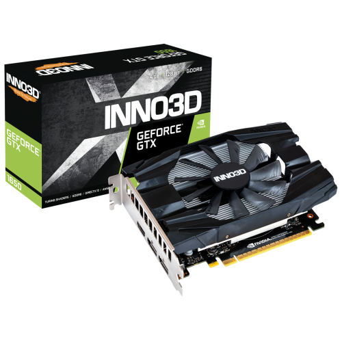 Видеокарта Inno3D GeForce GTX 1650 Compact V2 4096MB (N16501-04D6-1720VA29) (Восстановлено продавцом, 846890) купить в Украине: Киев, Днепр, Харьков, Одесса  | Проверка совместимости, низкая цена, отзывы, характеристики от TELEMART фото