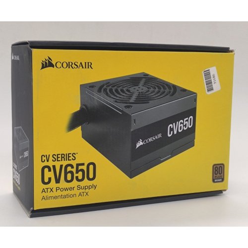 Блок питания Corsair CV650 650W (CP-9020236-EU) (Восстановлено продавцом, 846891) купить в Украине: Киев, Днепр, Харьков, Одесса  | Проверка совместимости, низкая цена, отзывы, характеристики от TELEMART фото
